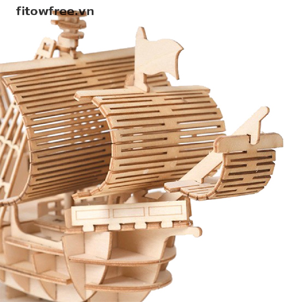 Mô hình lắp ráp phương tiện giao thông 3D bằng gỗ độc đáo sáng tạo