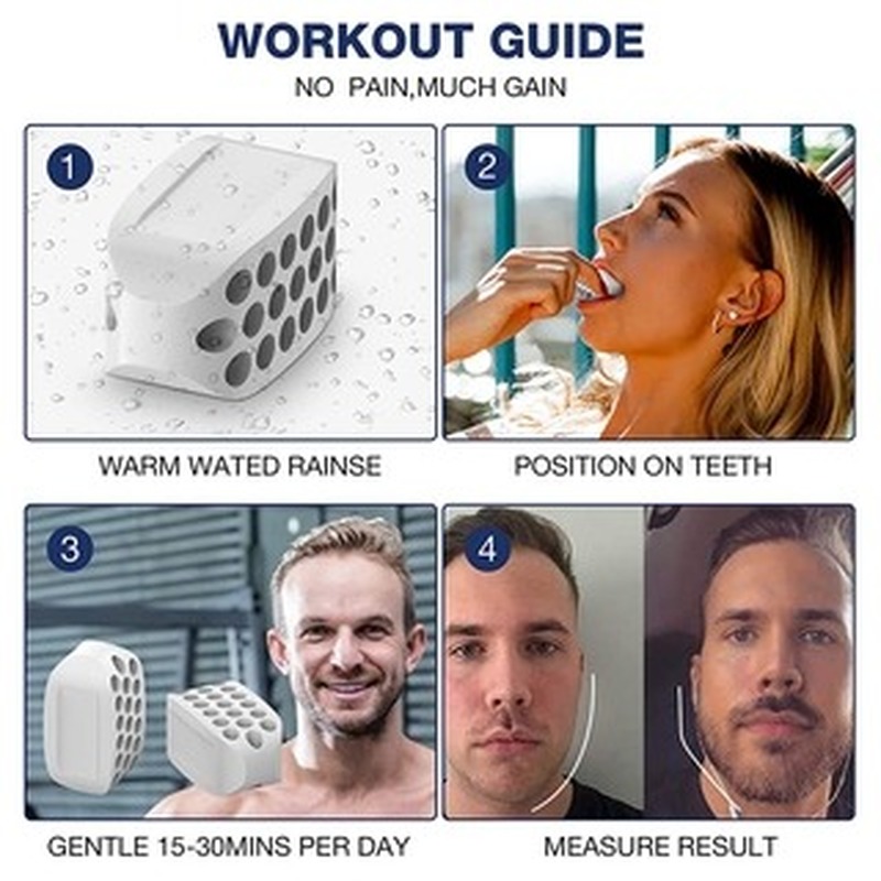 Dụng cụ tập cơ hàm/giảm mỡ mặt tạo hình nam tính cho nam tập luyện