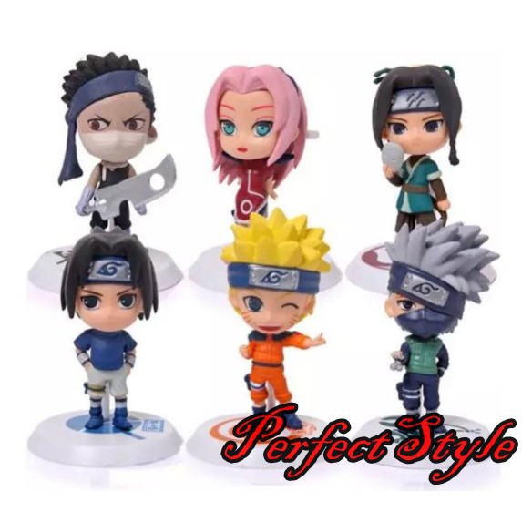 Mô Hình 6 nhân vật naruto chibi