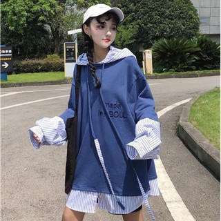 HOODIE PHỐI ÁO SƠ MI ULZZANG