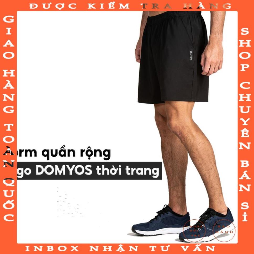 Quần short thể thao nam DOMYOS FST100 có túi - Đen pthanh