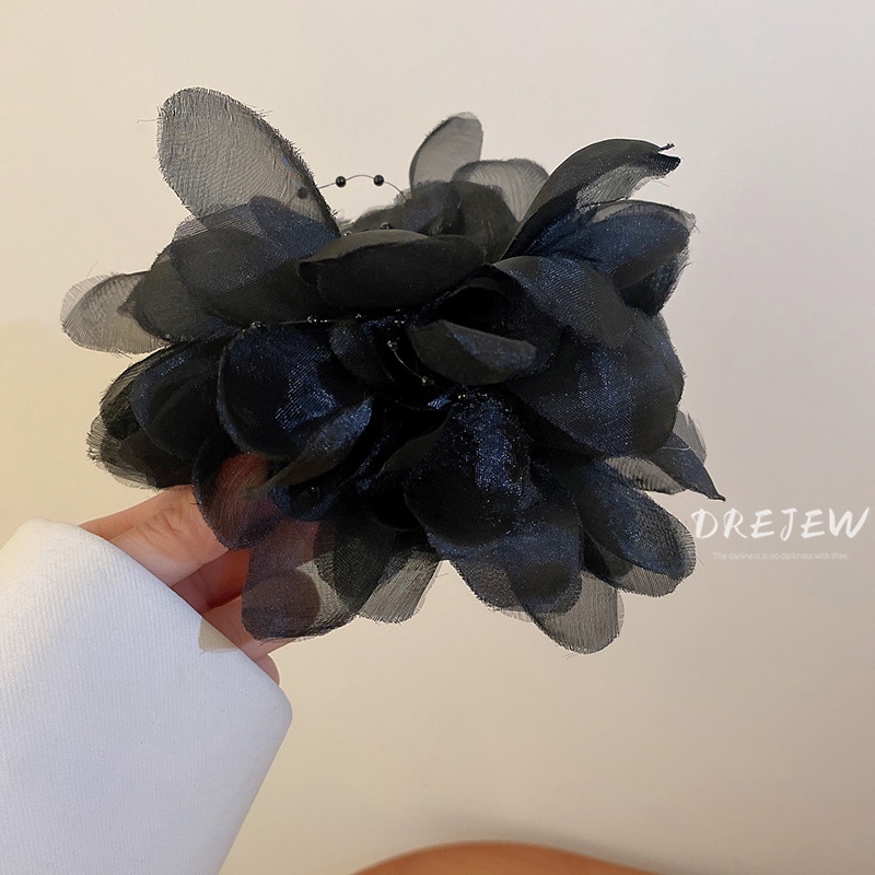 DREJEW Kẹp tóc hình hoa lưới Hàn Quốc sáng tạo dễ phối đồ