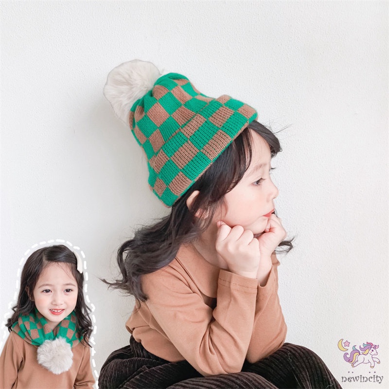 Mũ trùm đầu giữ ấm thời trang Hàn Quốc cho bé