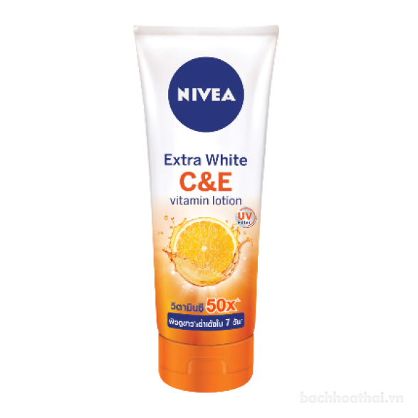 Lotion dưỡng thể ƙích trắŉg da Nivea Extra White C&amp;E vıtamın UV Filter Thái Lan