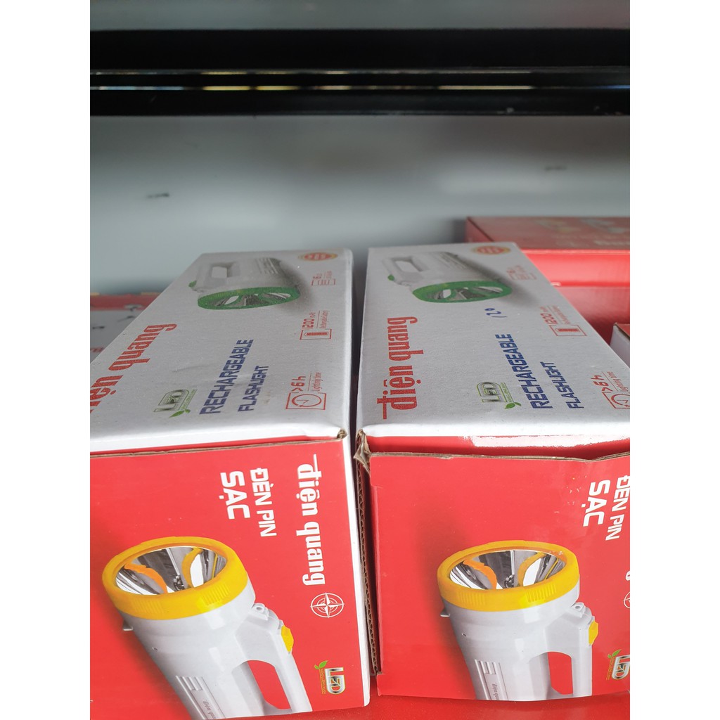 Đèn Pin LED Điện Quang ĐQ PFL06 R ( Pin sạc ), Đèn sạc để bàn, đèn pin sạc, đèn pin sạc điện