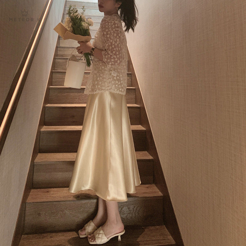 Chân váy dài chữ A phong cách thanh lịch cho nữ | BigBuy360 - bigbuy360.vn