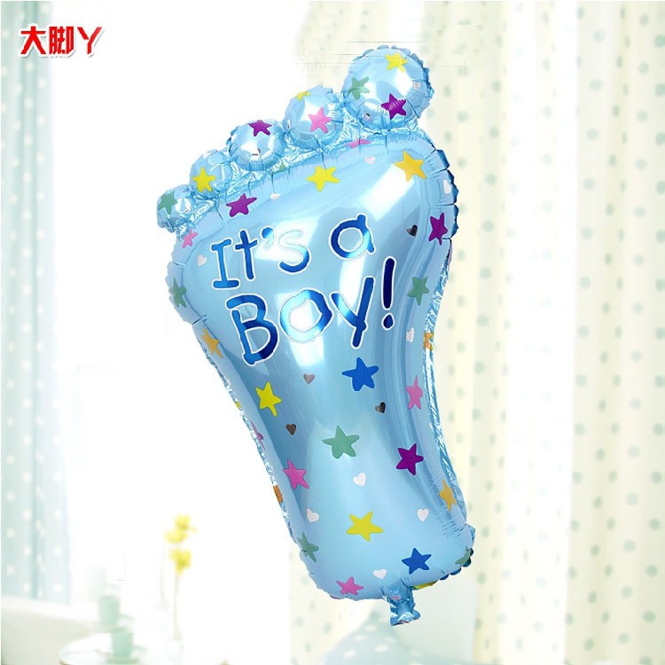 Bóng bay hình bàn chân bé trai, bé gái trang trí sinh nhật, đầy tháng, thôi nôi