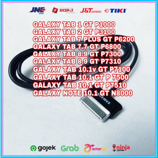 Dây Cáp Dữ Liệu 100% 2A Cho Samsung Galaxy Tab 2 GT P3100