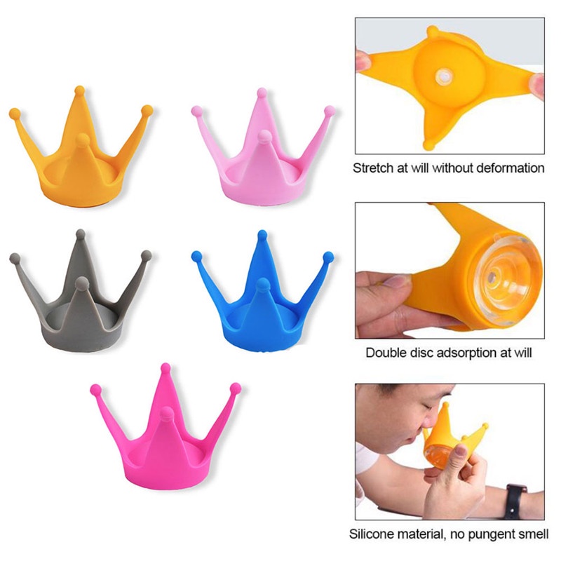 Mô hình vương miện trang trí mũ bảo hiểm đi xe mô tô/xe máy điện thiết kế mềm mại có giác hút