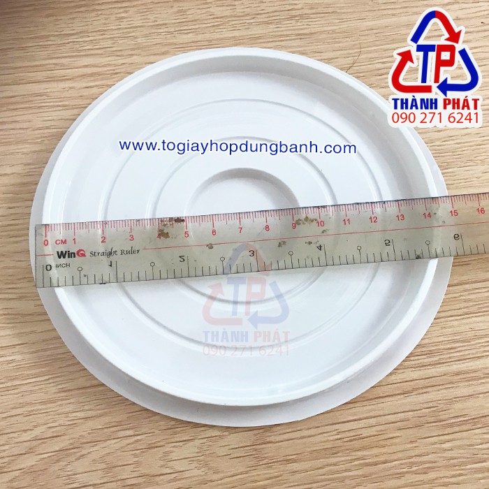50 Hộp H24 thấp đựng bánh crepe sầu riêng - bông lan 14cm – rau câu thỏi vàng
