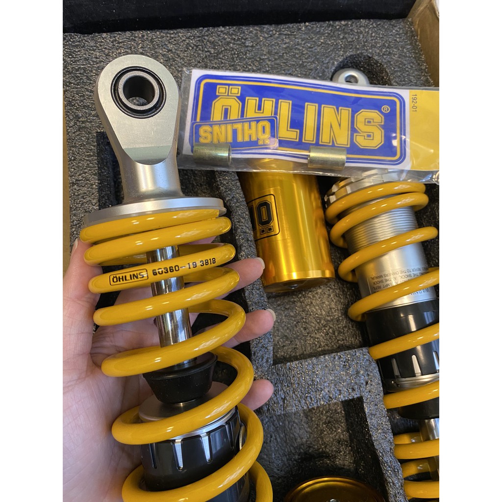 Phuộc nhún sau Ohlins bình dầu cho các xe Ab PCX NVX Novo 4 5 6