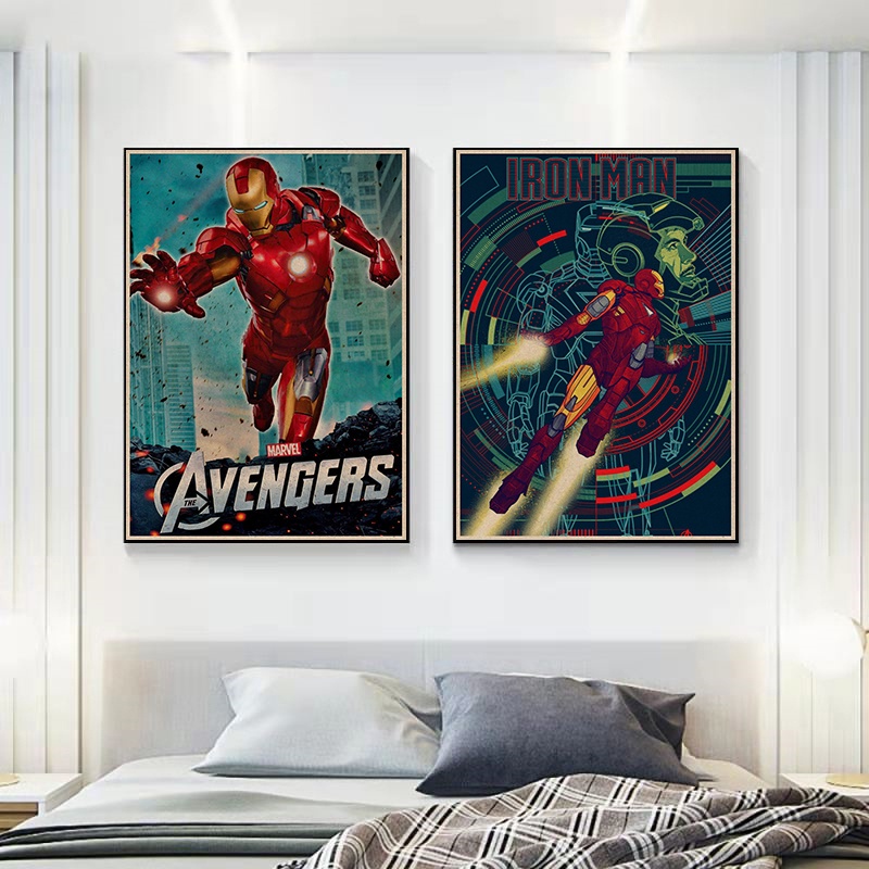 Marvel Poster Phim Iron Man 3 Trang Trí Phòng Khách / Quán Bar Chất Lượng Cao MS: 304