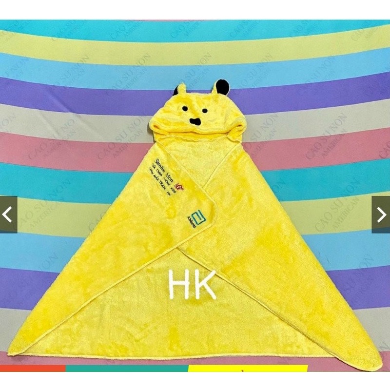 Khăn em bé size 60x120cm có nón 20cm