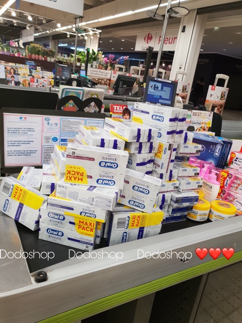 Kem đánh răng Oral B 3D White cho hàm răng trắng sáng chỉ sau 7 ngày. Oralb của pháp