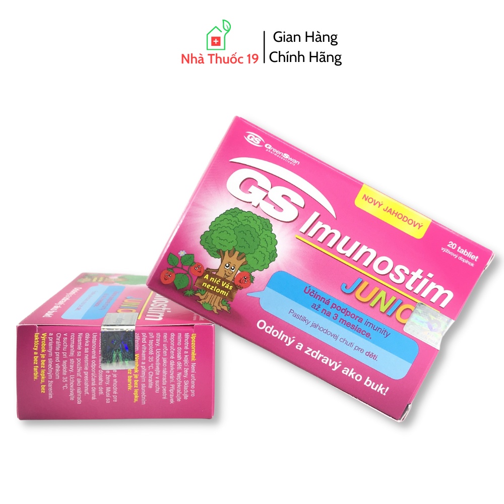 GS Imunostim Junior - Giúp bé tăng cường sức đề kháng, phòng ngừa cảm lạnh cho trẻ - Nhập khẩu từ Ý