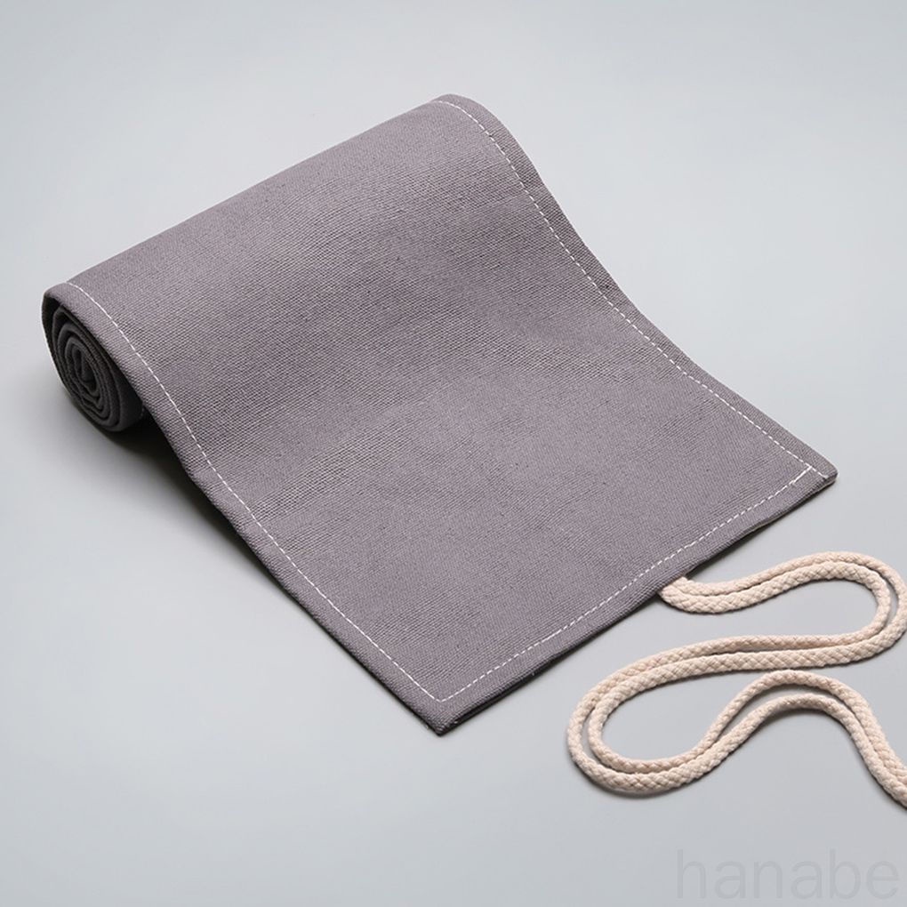 Túi đựng bút dạng cuộn bằng vải canvas 12-72 ngăn tiện dụng