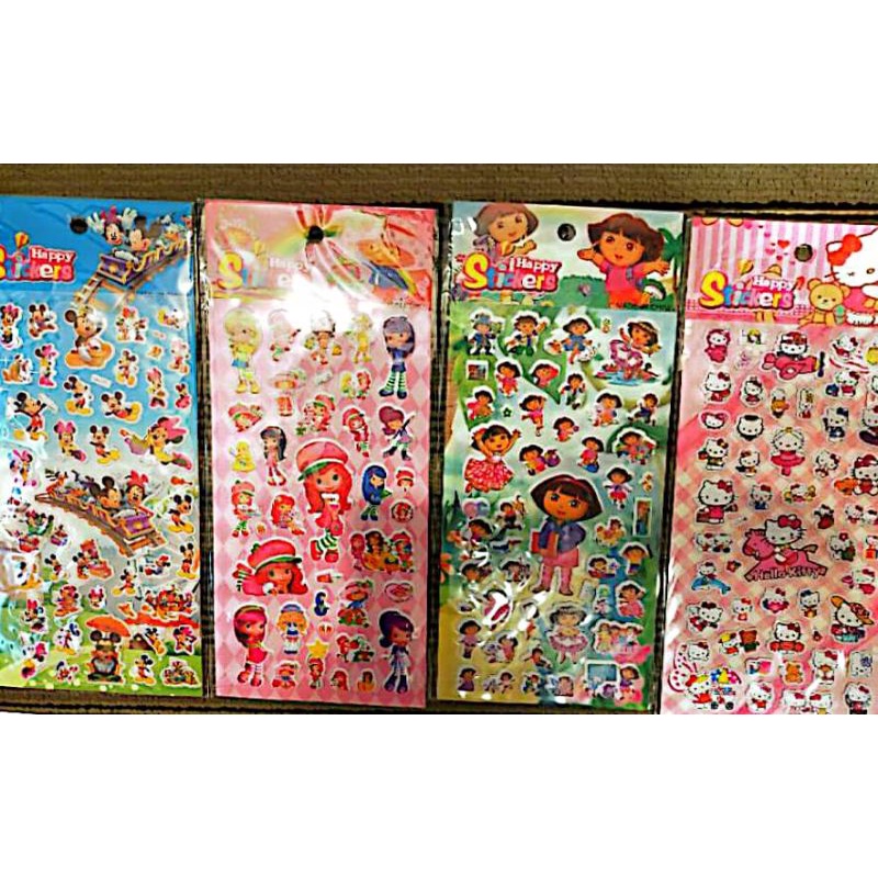Sticker dán Các nhân vật Hoạt Hình siêu cute (miếng dán không thấm nước)