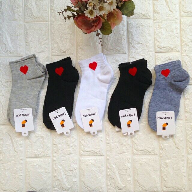 10 đôi tất tim Hàn Quốc