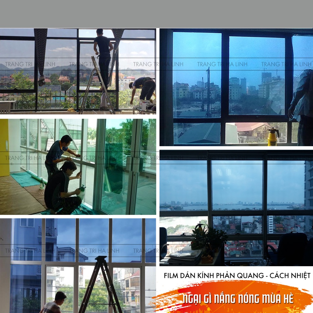 Phim phản quang , film cách nhiệt chống nắng cửa kính cửa sổ ngày hè