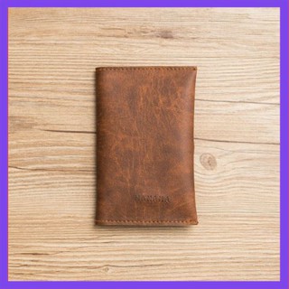 [SALE] Ví Đựng Hộ Chiếu  Kiêm Đựng Tiền Cao Cấp C10 Nâu Vàng Bò Chất Lượng