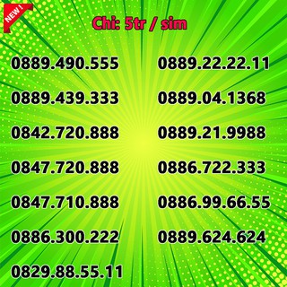 Sim số đẹp Vinaphone giá từ 2500k đến 5000k