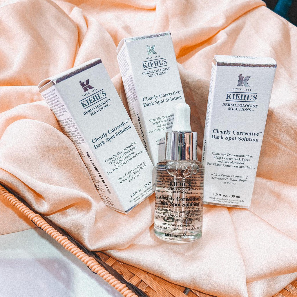 Serum Mờ Thâm Mụn & Đồng Đều Màu Da Kiehl's Clearly Corrective Dark Spot Solution 10ml