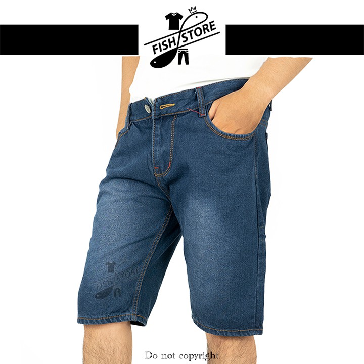 Quần short jean nam ngắn chất bò rách xước cao cấp FF57B