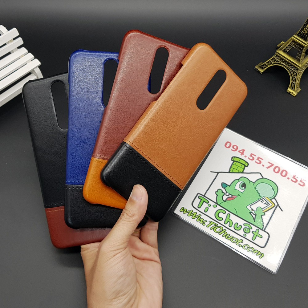 [Cao Cấp] Ốp Lưng Xiaomi Redmi K30 K30 5G/ Poco X2 Da PU Phối 2 Màu Sọc Chỉ