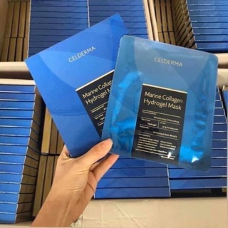 [1 hộp sale] Mặt nạ collagen tươi đậm đặc Celderma Marine Collagen Hydrogen Mask