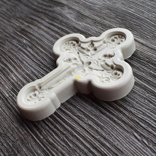 Khuôn Silicone Làm Mặt Dây Chuyền Hình Chữ Thập Chúa Jesus