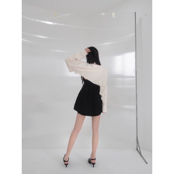 Áo cardigan có dây buộc OHOH