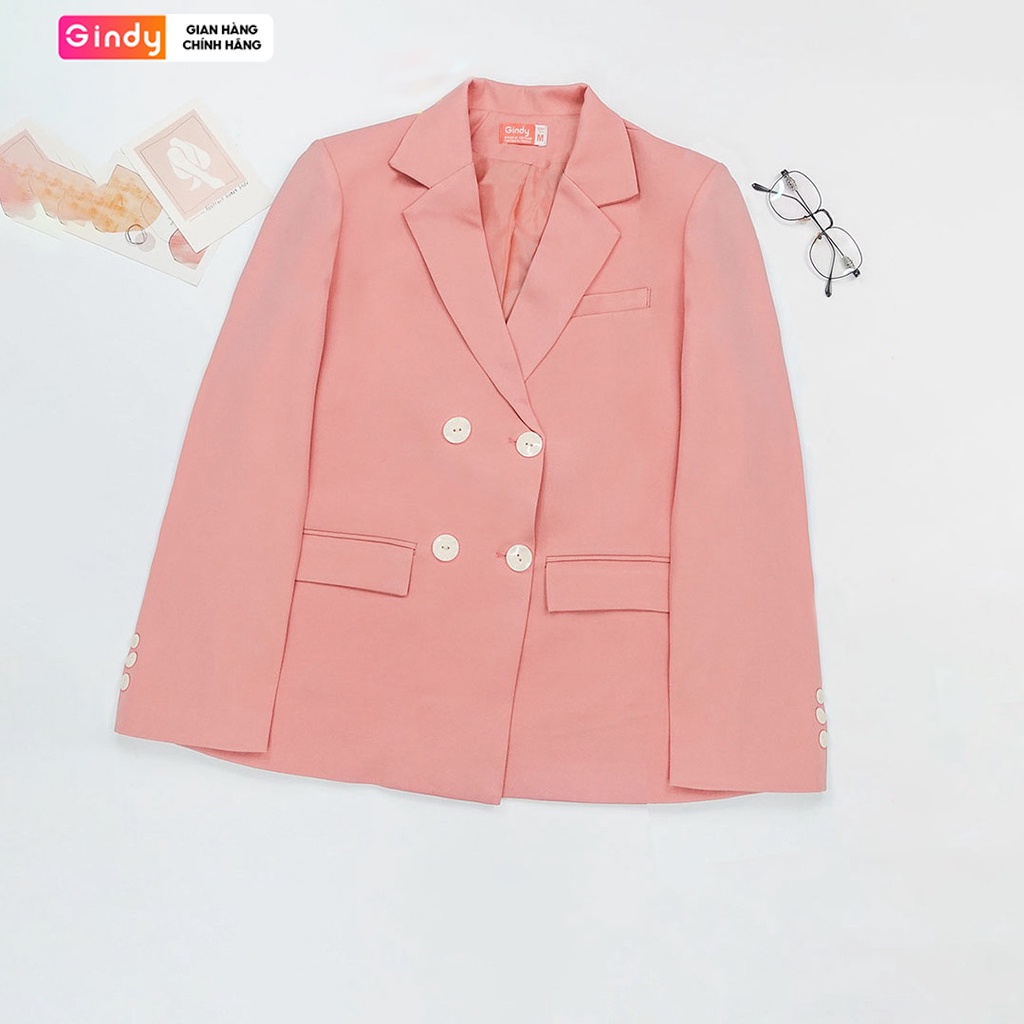 Set áo blazer mix váy hai GINDY blazer mix váy sang chảnh thời trang thu đông A10121 V1008