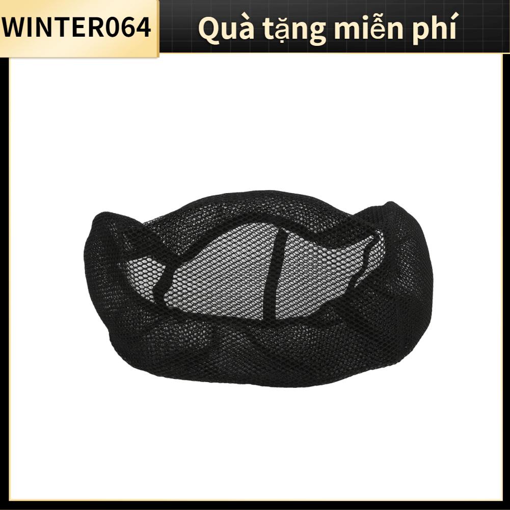 Winter064 Motorcycle Seat Covers 3 Dimensional Breathable Design Mesh Black Replacement for VESPA Gts300