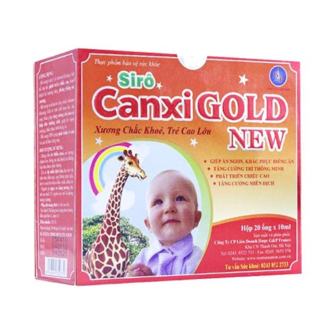 Canxi Gold New - Bổ sung canxi cho trẻ nhỏ