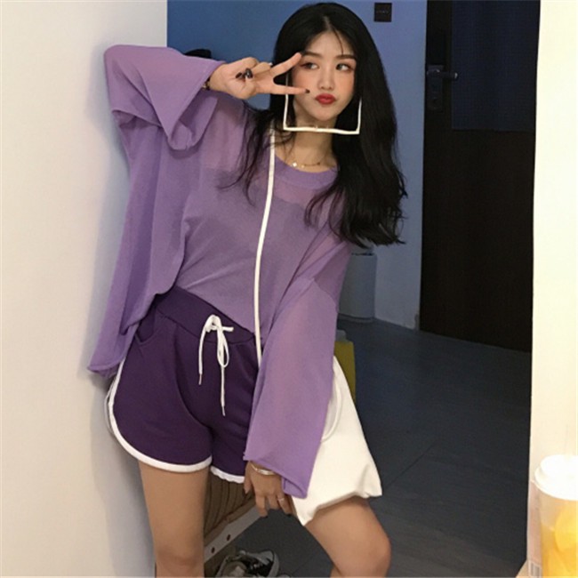 Quần Short Lưng Cao Dáng Ôm Phong Cách Retro Thời Trang Mùa Hè Dành Cho Nữ 863