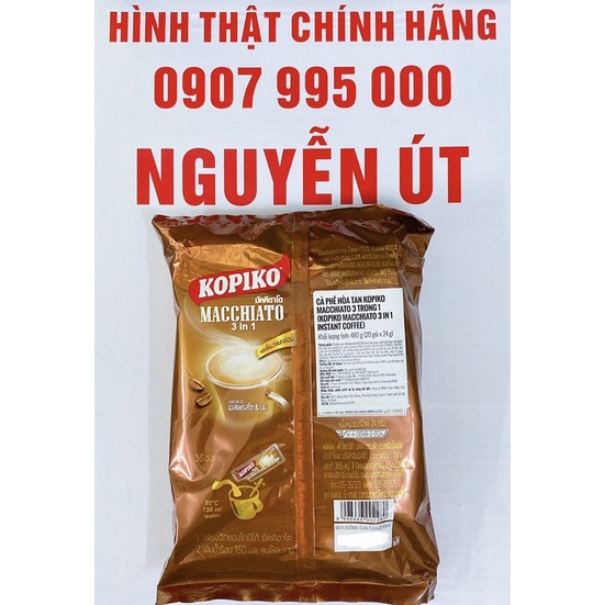 cafe kopiko macchiato bịch 20 gói x 24g