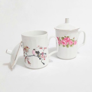 combo 2 Ly sứ có nắp gốm sứ CK Việt Nam 350ml