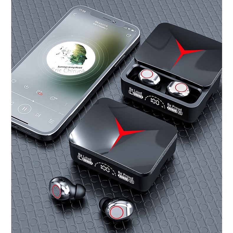 Tai nghe không dây M90 Pro bluetooth 5.3 Âm bass cực to chống ồn chống