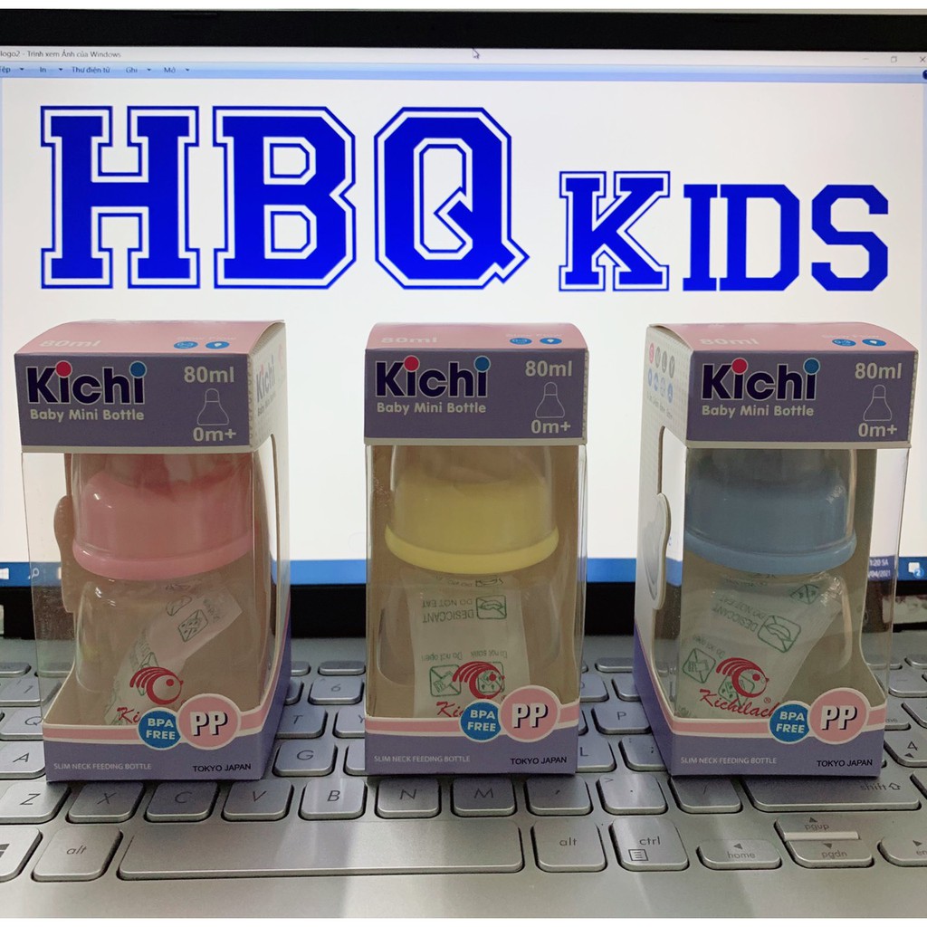 Bình Sữa Cổ Rộng PPSU 80ml Cao Cấp  [KICHILACHI Chính Hãng - Công Nghệ Nhật Bản] - Gia Huy Kids