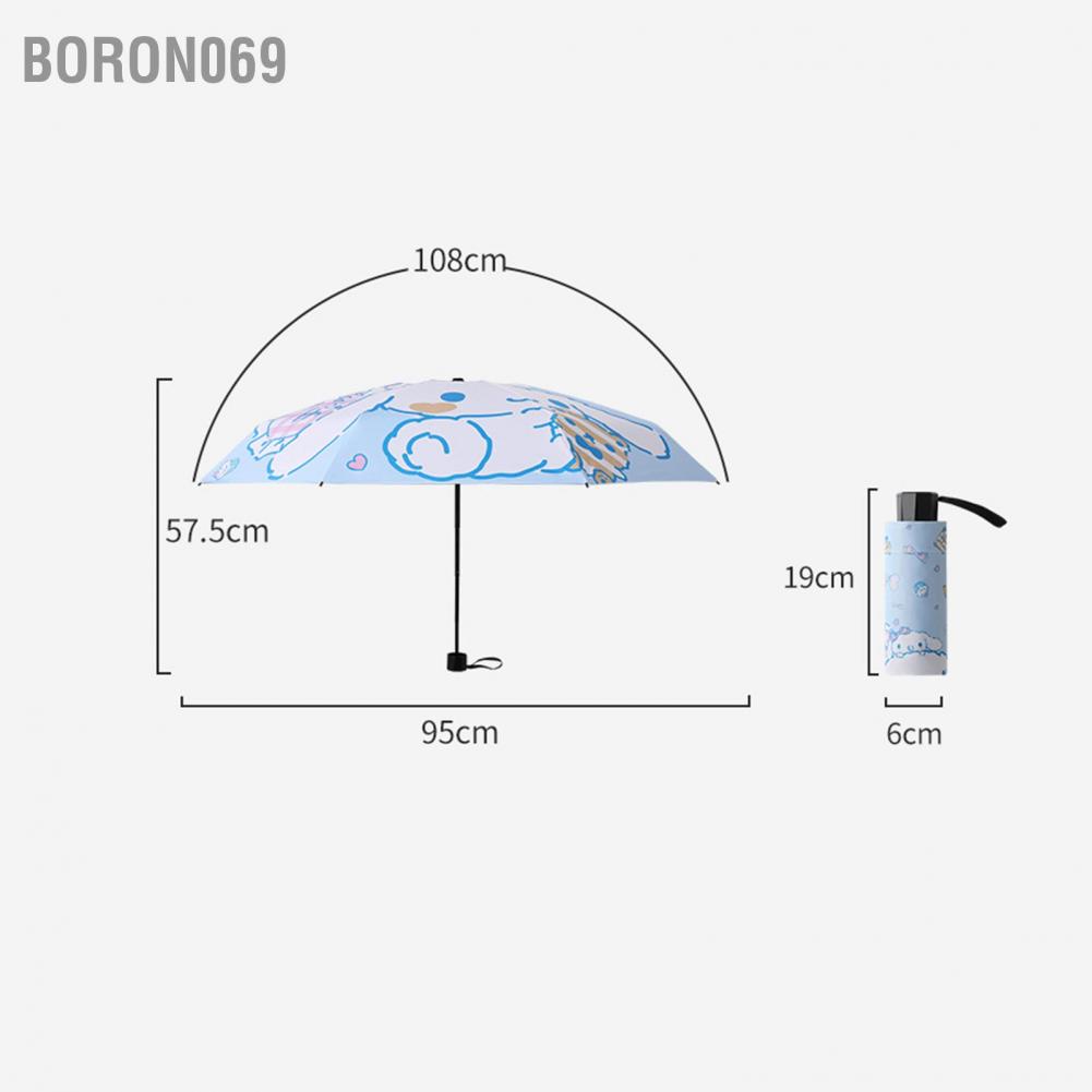Ô gấp In ấn phim hoạt hình Bảo vệ tia cực tím Lớp phủ chống thấm dày Có thể mang đi  Boron069