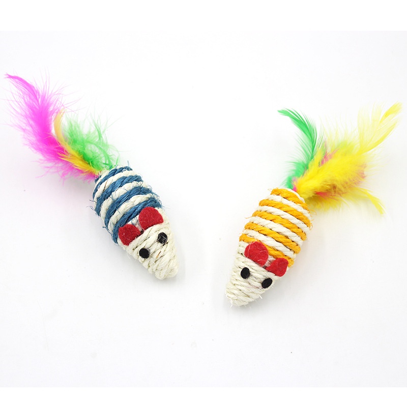 Đồ Chơi Chuột Sisal Nhiều Màu Sắc Cho Mèo DC2229 MIAOCAT