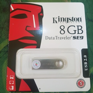 USB 2.0 Kingston SE9 8Gb nhôm nguyên khối, chống nước