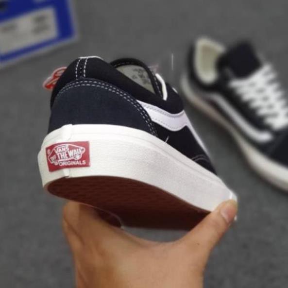 Giày Thể Thao Vans Vault Old Skool Đen Classic Pha Viền Trắng Nam Nữ Cực Chất Dễ Phối Đồ