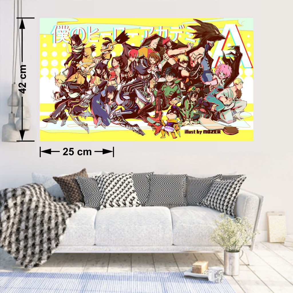 Combo 3 Tấm Poster A3 Anime My Hero Academia - Boku no Hero Academia - Học viện siêu anh hùng by AnimeX