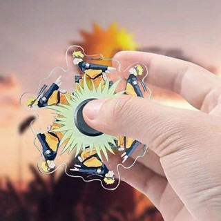 Con Quay Đồ Chơi Fidget Spinner Hình Naruto Among Us Giúp Giảm Stress