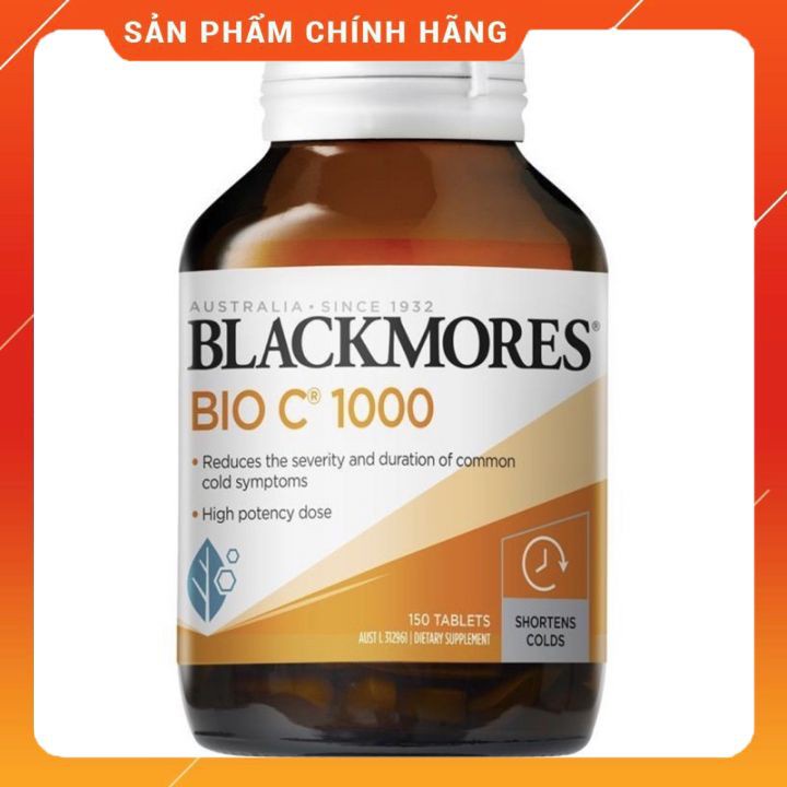 Vitamin C hỗ trợ tăng sức đề kháng BLACKMORES BIO C 1000 🍊𝐍𝐄𝐖🍊 MẪU MỚI