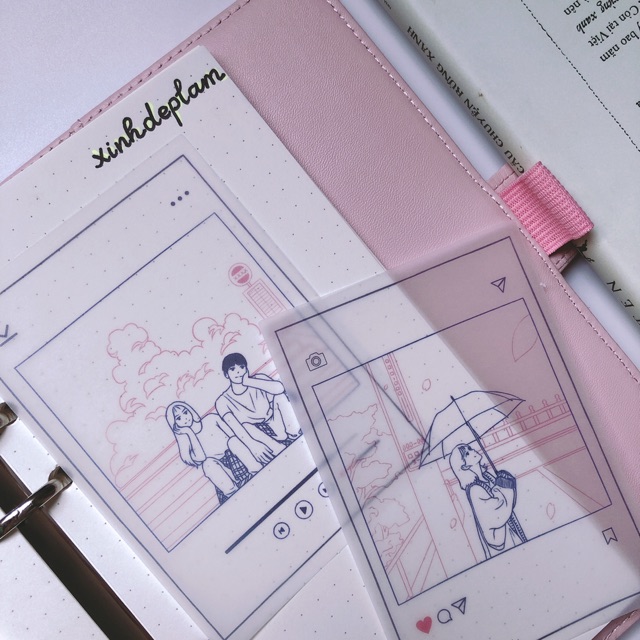 CLEAR CARD dạng instagram cho sổ planner