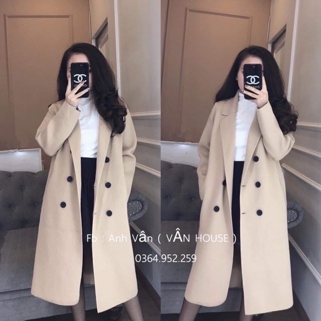 Áo Khoác Dạ Ép Loại 1Cao Cấp Dáng Dài Trẻ Trung Hiện Đại (Hàng Loại 1 Có sz có Dây Đeo) | BigBuy360 - bigbuy360.vn