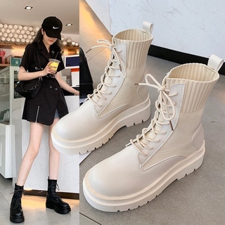 Giày Bốt Martin Mỏng Ống Ngắn Kiểu Anh Thời Trang Thu Đông 2020 Cho Nữ