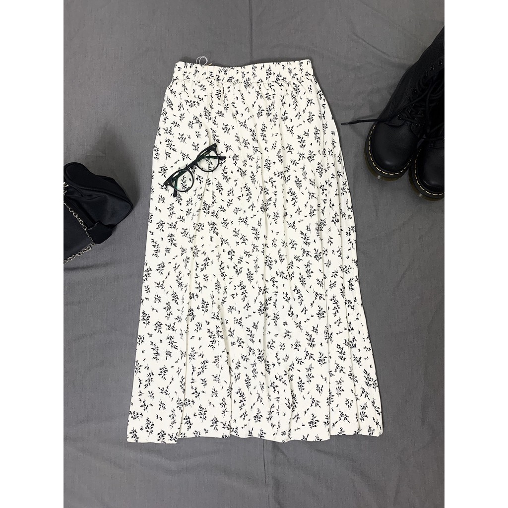 [ Video/Ảnh thật] Chân váy hoa nhí, chân váy hoa vintage dáng dài tiểu thư 2 lớp | BigBuy360 - bigbuy360.vn